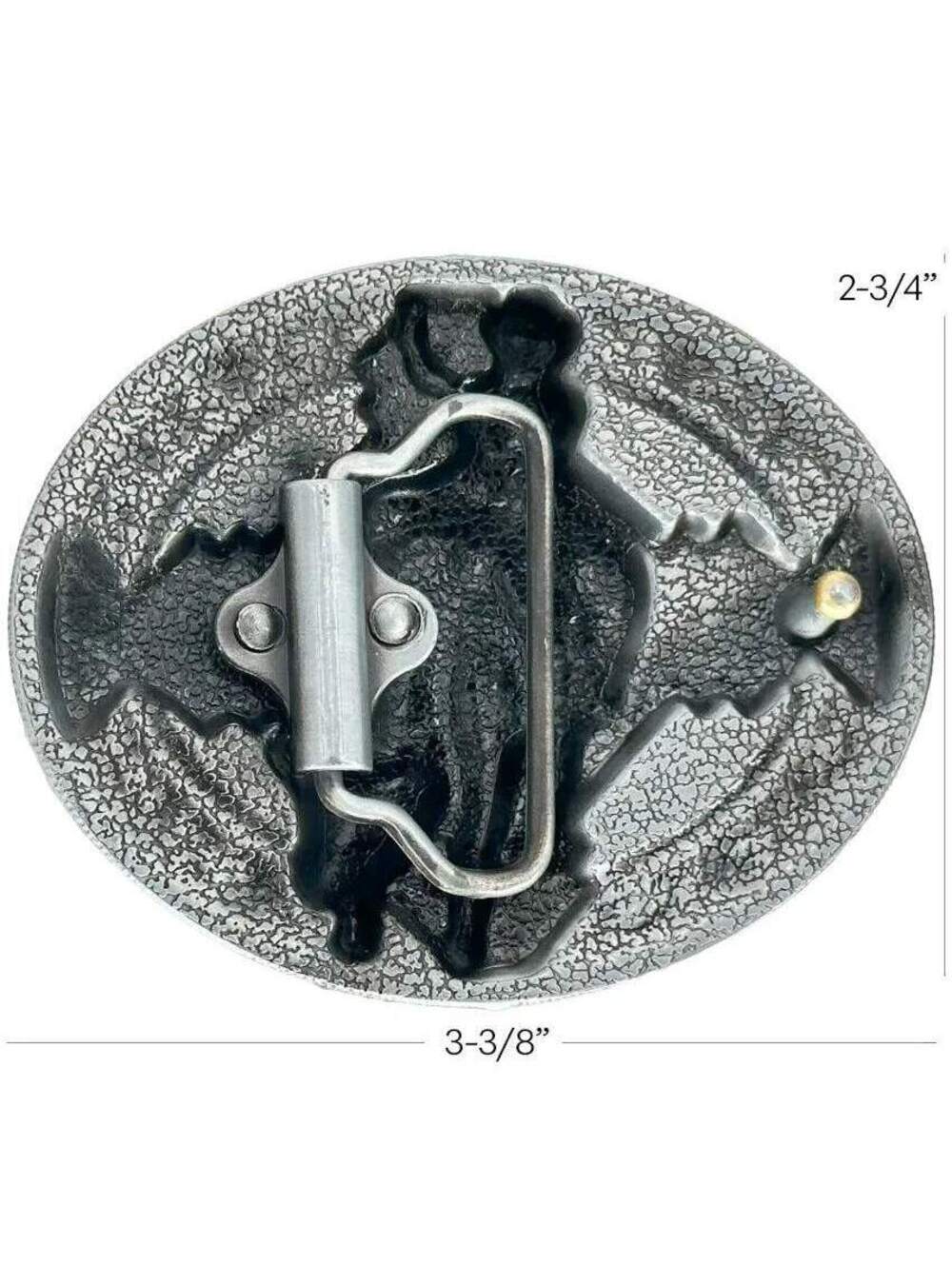 Bull Riding Cowboy Belt Buckle - Picture 2 of 2